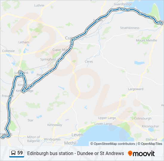 59 Bus Line Map