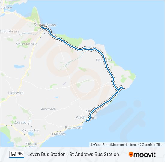 95 bus Line Map