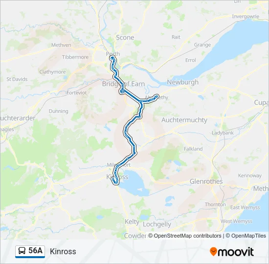 56A Bus Line Map
