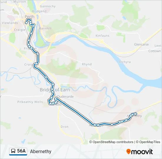 56A Bus Line Map