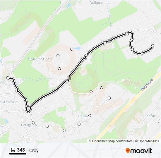 348 Bus Line Map