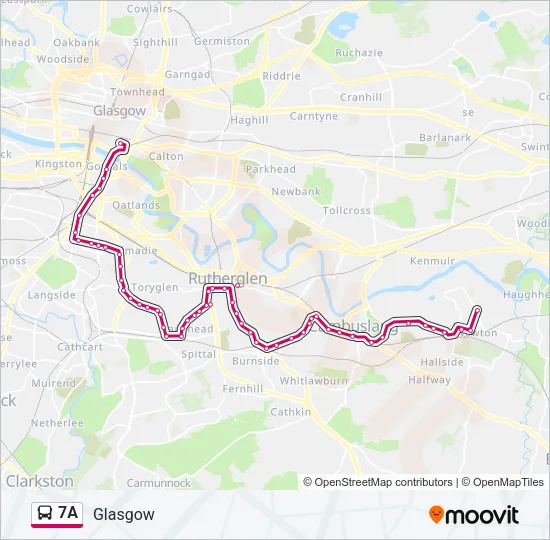 7A Bus Line Map