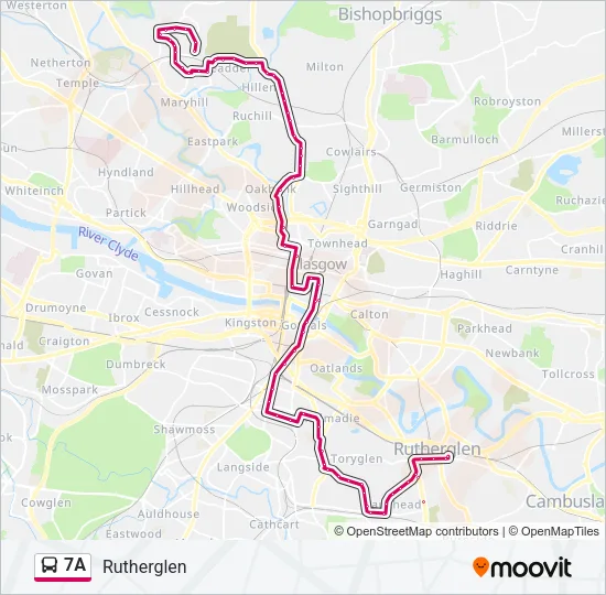 7A Bus Line Map