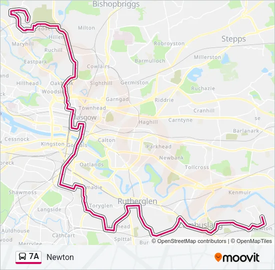 7A Bus Line Map