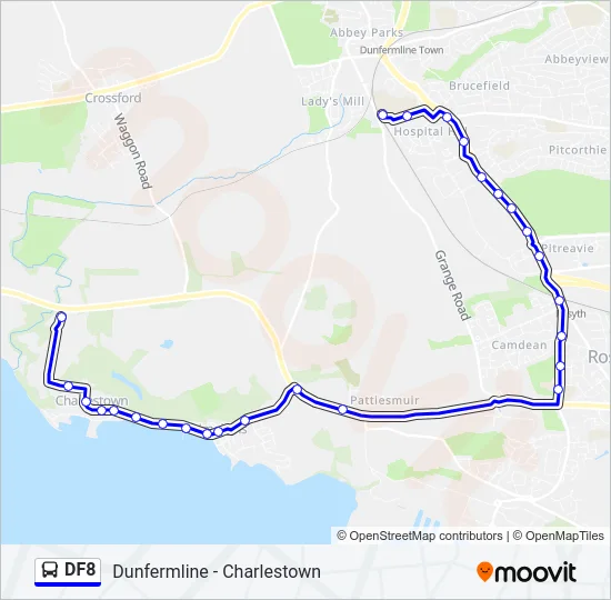 DF8 Bus Line Map
