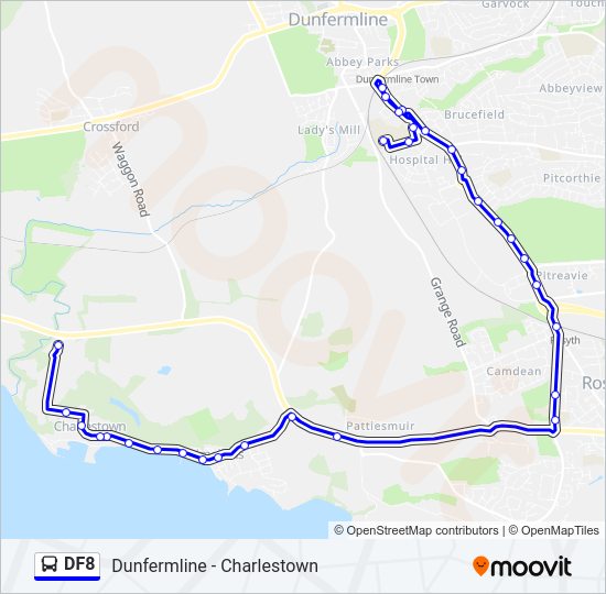 DF8 Bus Line Map
