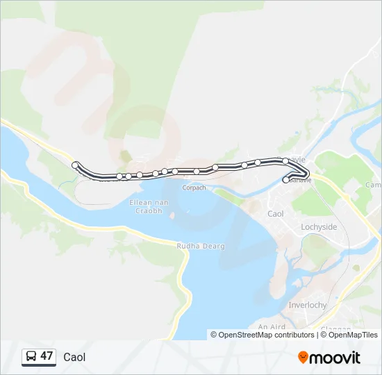 47 Bus Line Map