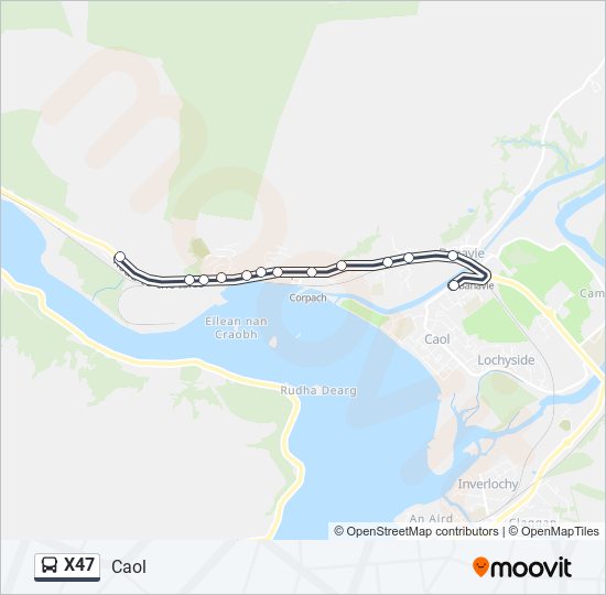 X47 bus Line Map