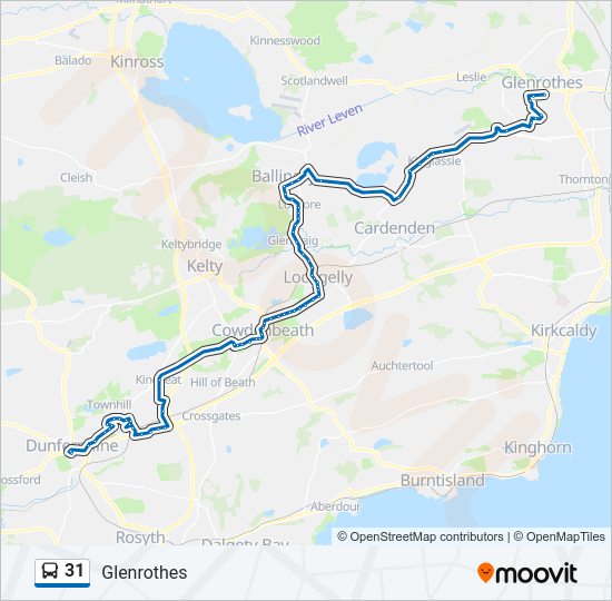 31 Bus Line Map