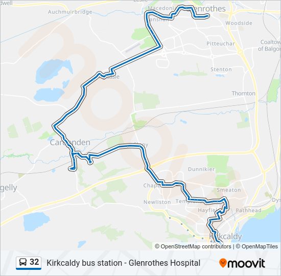 32 Bus Line Map