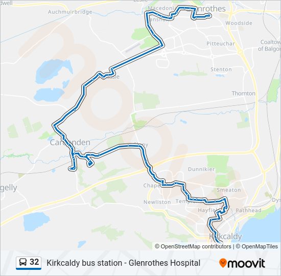 32 Bus Line Map