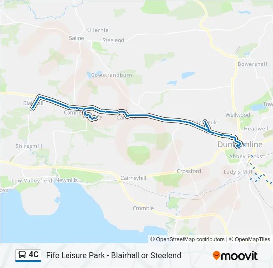 4C Bus Line Map