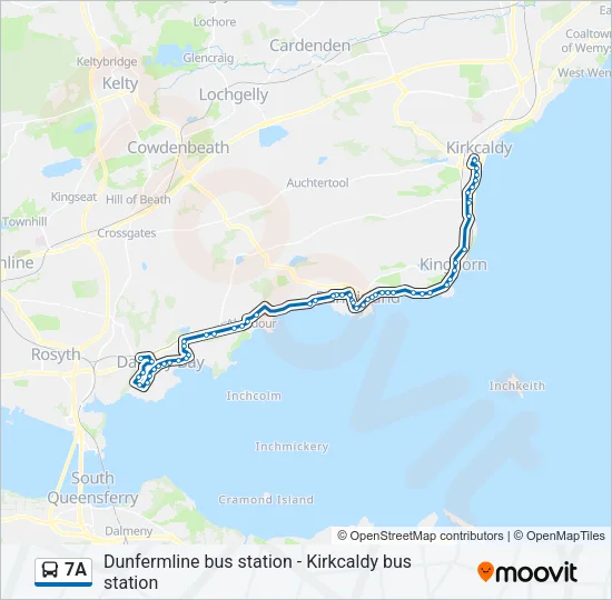 7A Bus Line Map