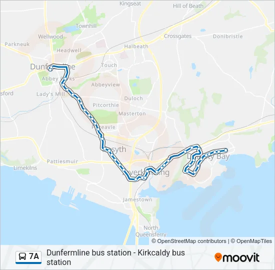 7A Bus Line Map