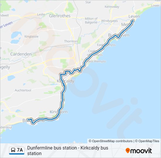 7A Bus Line Map