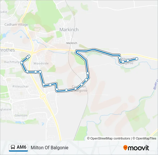 AM6 Bus Line Map