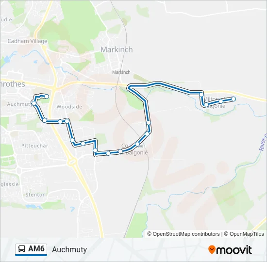 AM6 Bus Line Map
