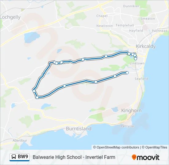BW9 Bus Line Map