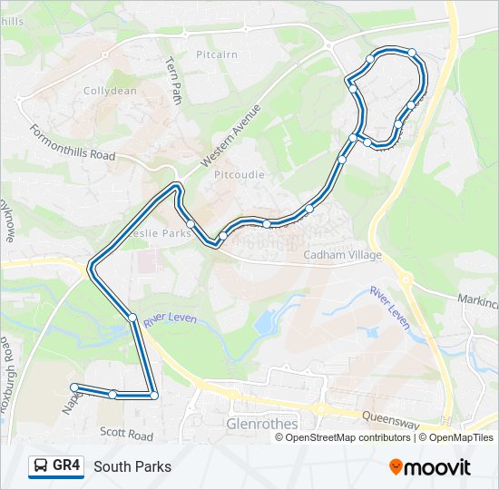 GR4 Bus Line Map