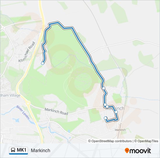 MK1 Bus Line Map
