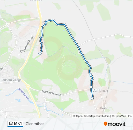 MK1 Bus Line Map