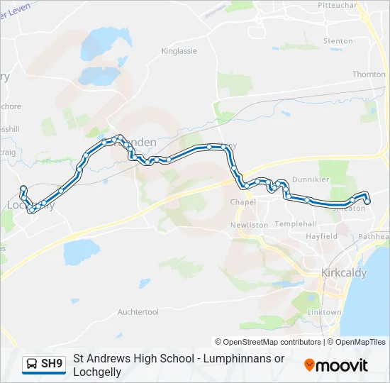 SH9 Bus Line Map