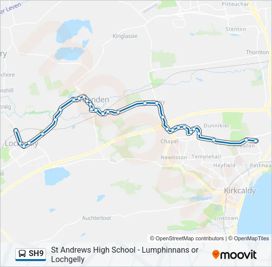 SH9 Bus Line Map