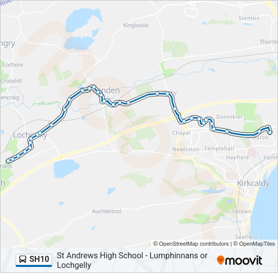SH10 Bus Line Map