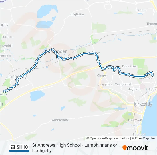 SH10 Bus Line Map