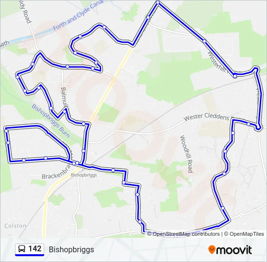 142 Bus Line Map