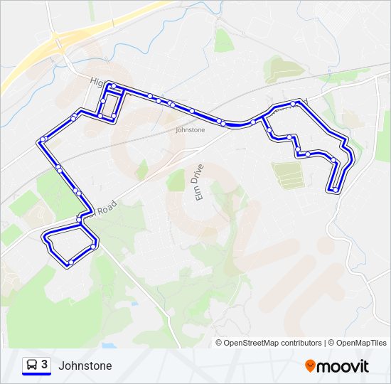3 Bus Line Map