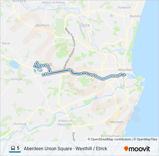 5 bus Line Map