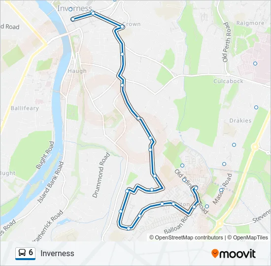 6 Bus Line Map