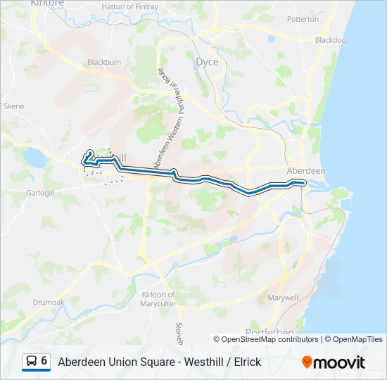 6 Bus Line Map
