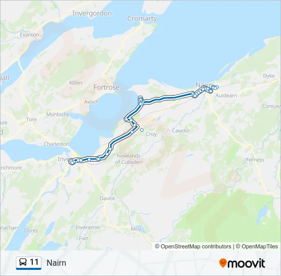 11 Bus Line Map