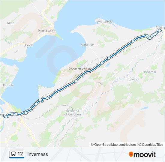12 Bus Line Map