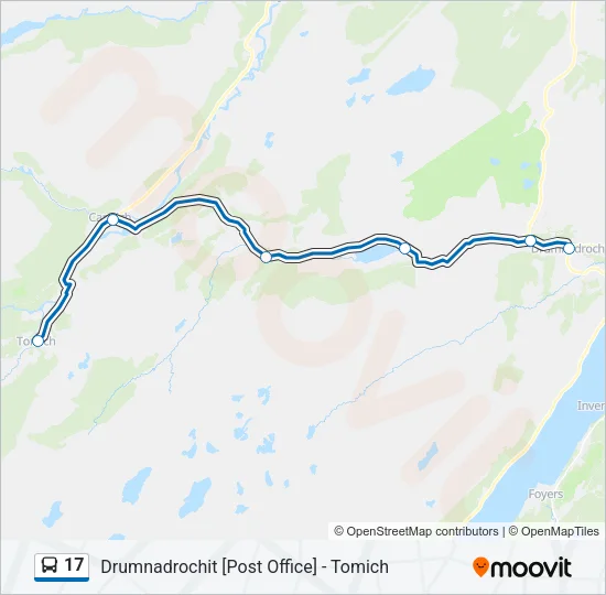 17 Bus Line Map