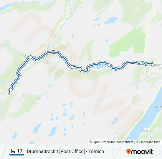 17 Bus Line Map