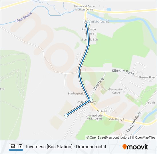 17 Bus Line Map