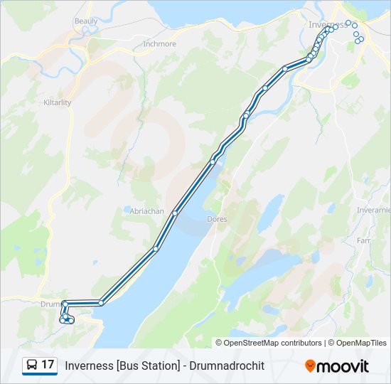 17 Bus Line Map