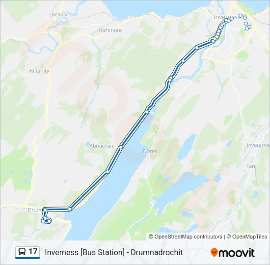 17 Bus Line Map