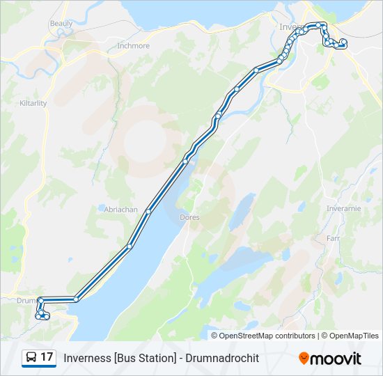 17 Bus Line Map