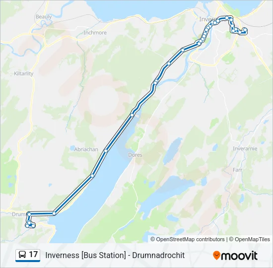 17 Bus Line Map