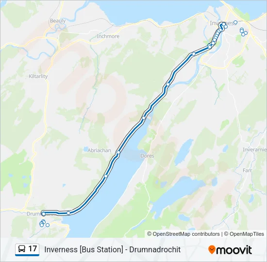 17 Bus Line Map