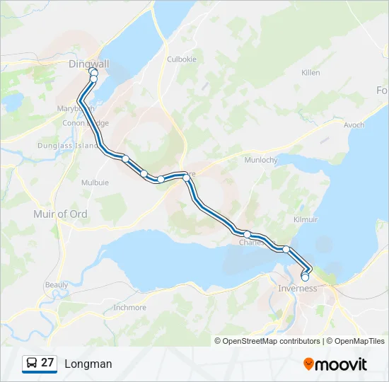27 Bus Line Map