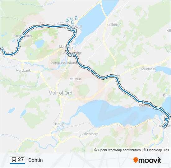 27 Bus Line Map