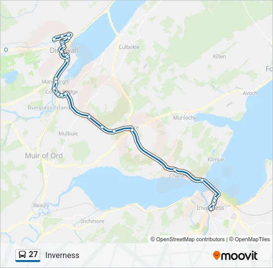 27 Bus Line Map