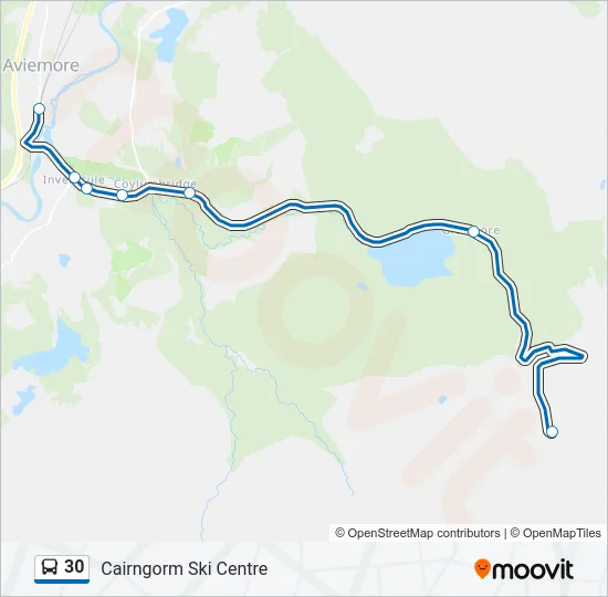 30 Bus Line Map