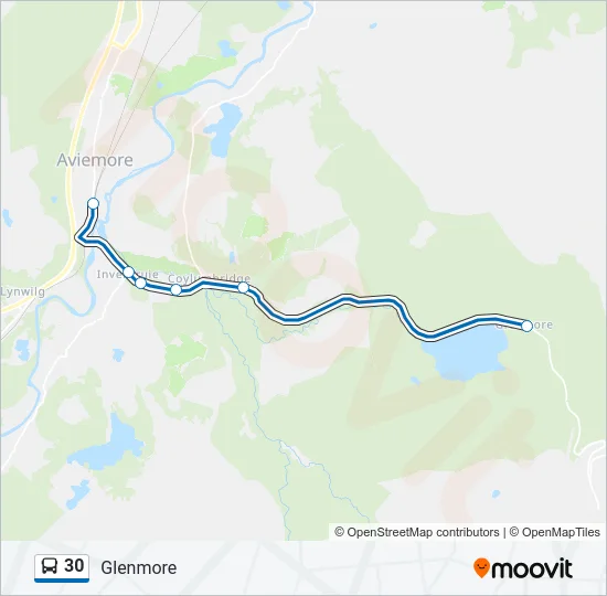 30 Bus Line Map