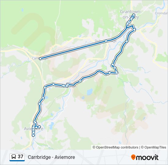 37 Bus Line Map